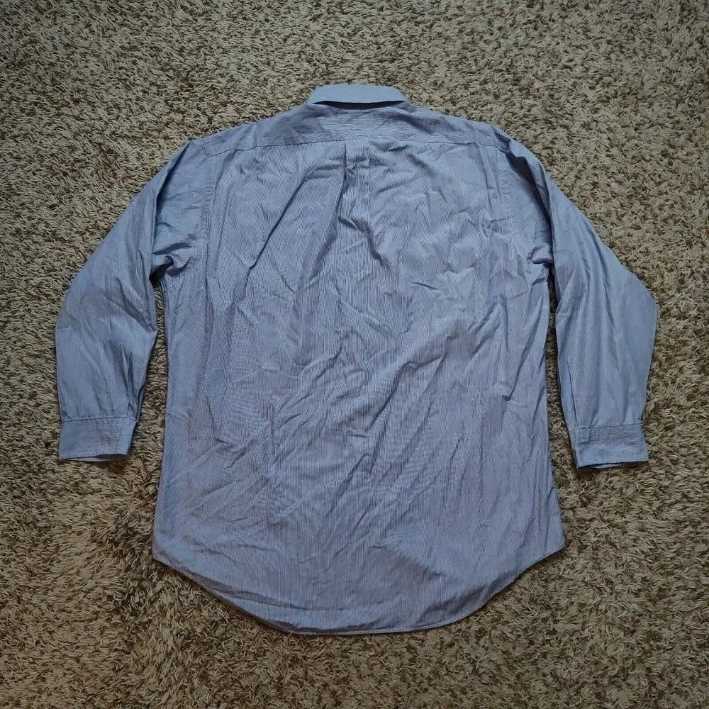 Polo Ralph Lauren Striped Men Sz L 16 32-33 Oxford Long Sleeve‎ Button Up Shirt